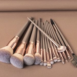 Lot de 15 Pinceaux à Maquillage Professionnels – Qualité Premium