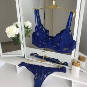 Ensemble Soutien-gorge & Tanga - Bleu Électrique
