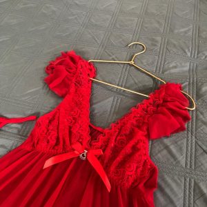 nuisette rouge lingerie féminine femme musulmane mariée